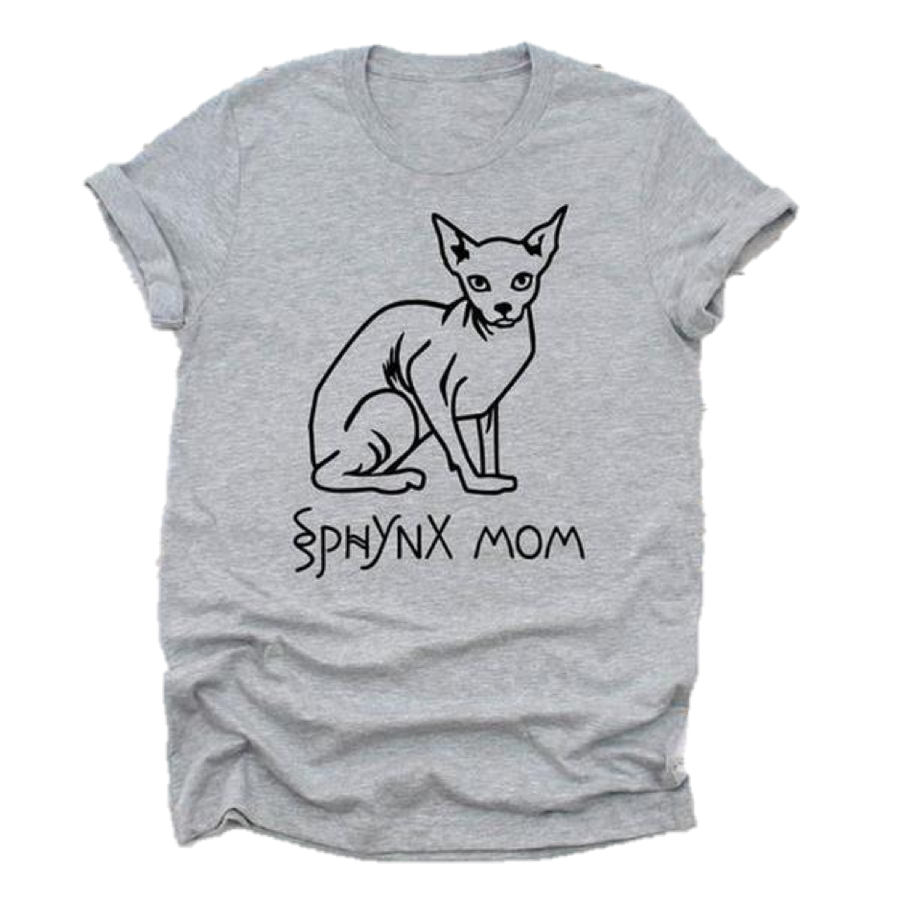 Sphynx Mom Cotton Tee-Second skinn-Second skinn