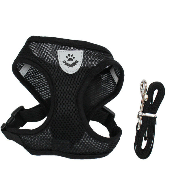 Adjustable Walking Harness-Second skinn-Black-S-Second skinn
