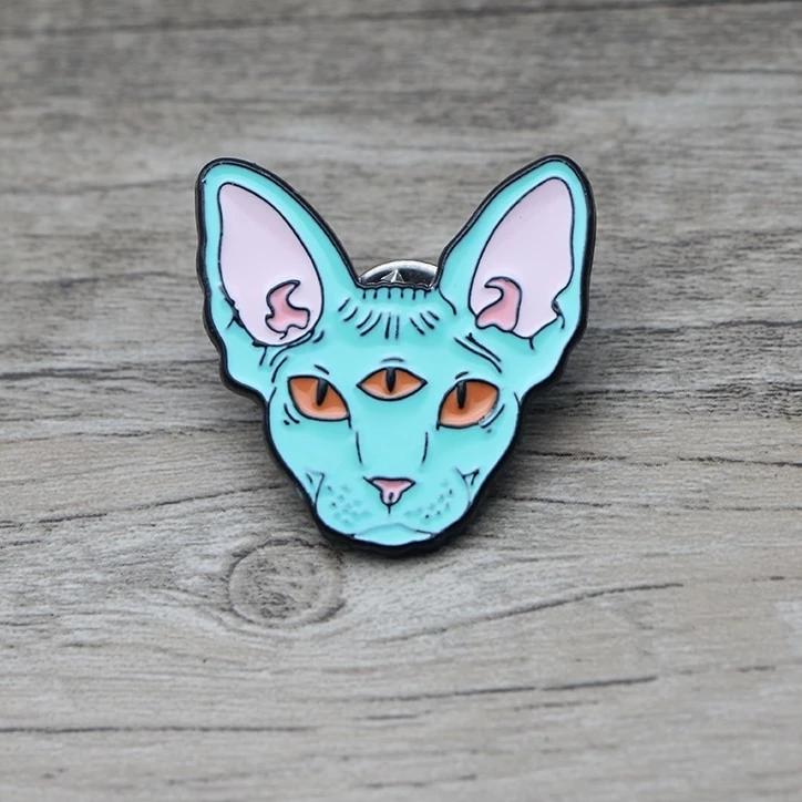Enamel Sphynx Brooches-Second skinn-Second skinn