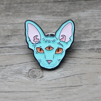Enamel Sphynx Brooches-Second skinn-Second skinn