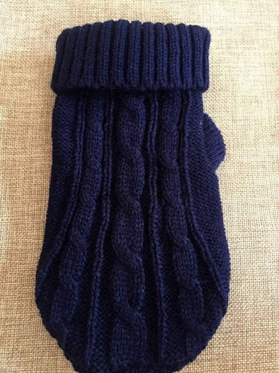Warm Snuggly Sweater-Second skinn-Dark Blue-Size 4-Second skinn
