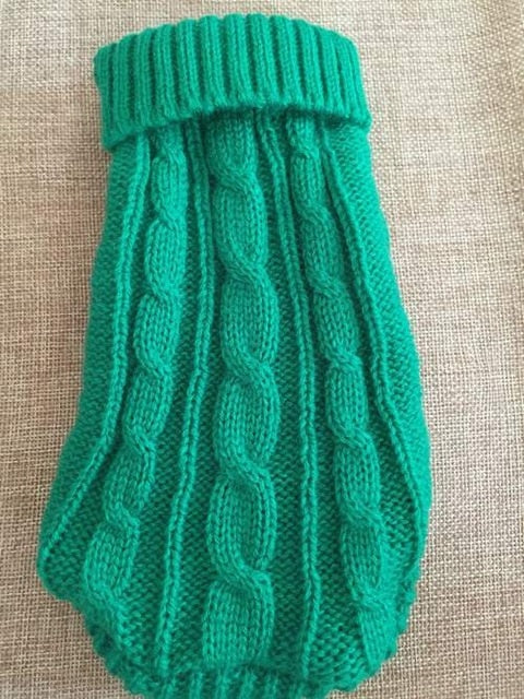 Warm Snuggly Sweater-Second skinn-Green-Size 4-Second skinn