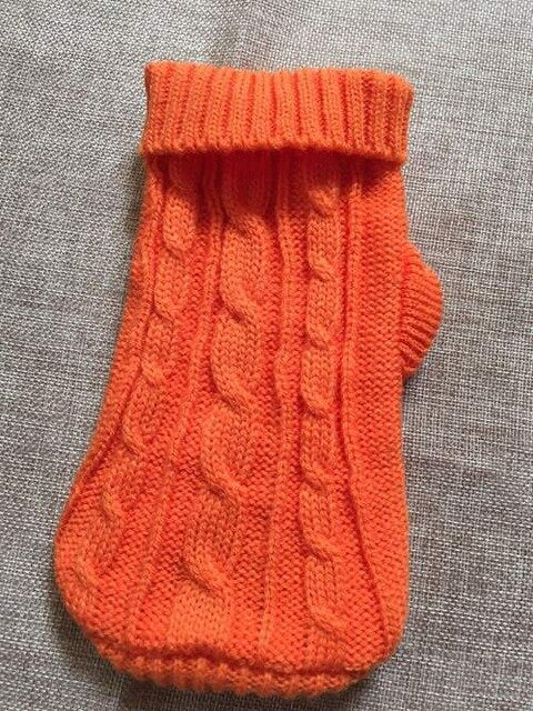 Warm Snuggly Sweater-Second skinn-Orange-Size 4-Second skinn