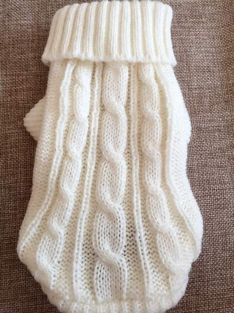 Warm Snuggly Sweater-Second skinn-White-Size 4-Second skinn