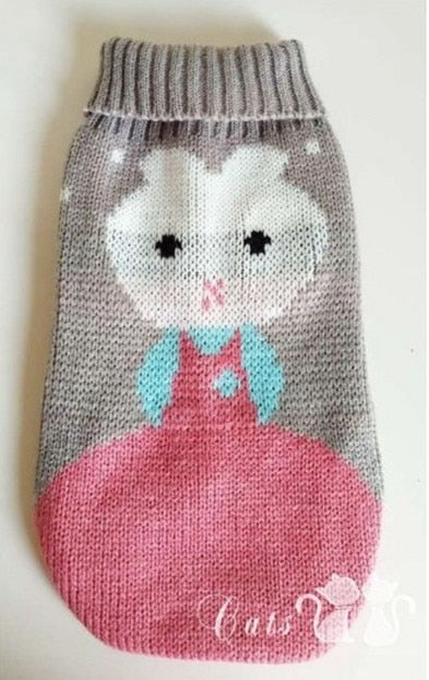 Warm Snuggly Sweater-Second skinn-Pinky Rabbit-Size 4-Second skinn