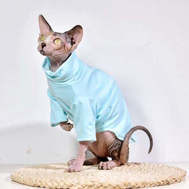 Sphynx Fashion Coat-Second skinn-Blue-L-Second skinn