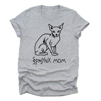 Sphynx Mom Cotton Tee-Second skinn-Second skinn